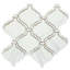  Carreau de mosaïque murale en verre satiné Tahitian Pearl 14 po x 14,5 po-93419312