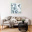 «Watercolor Boho Blue Hummingbird II» par Tre Sorelle Studios, reproduction d'art sur toile encadrée-109519575