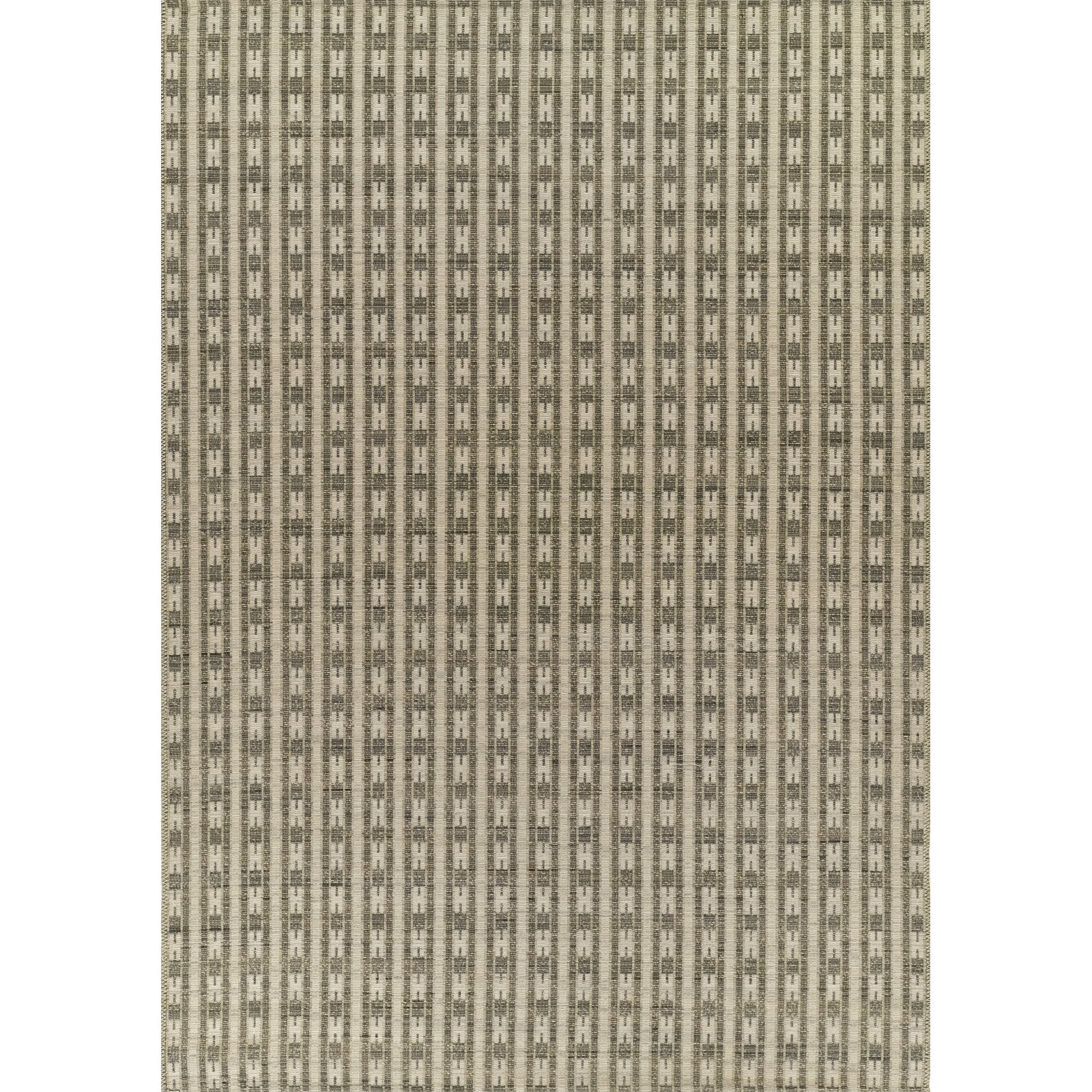 Piera Striped Wool Blend Green Area Rug 5'3" X 7'6", 2'7" X 4'11"