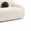 Canapé moderne Dera, coussin vert olive, fausse fourrure beige sable, 84 po-130982833