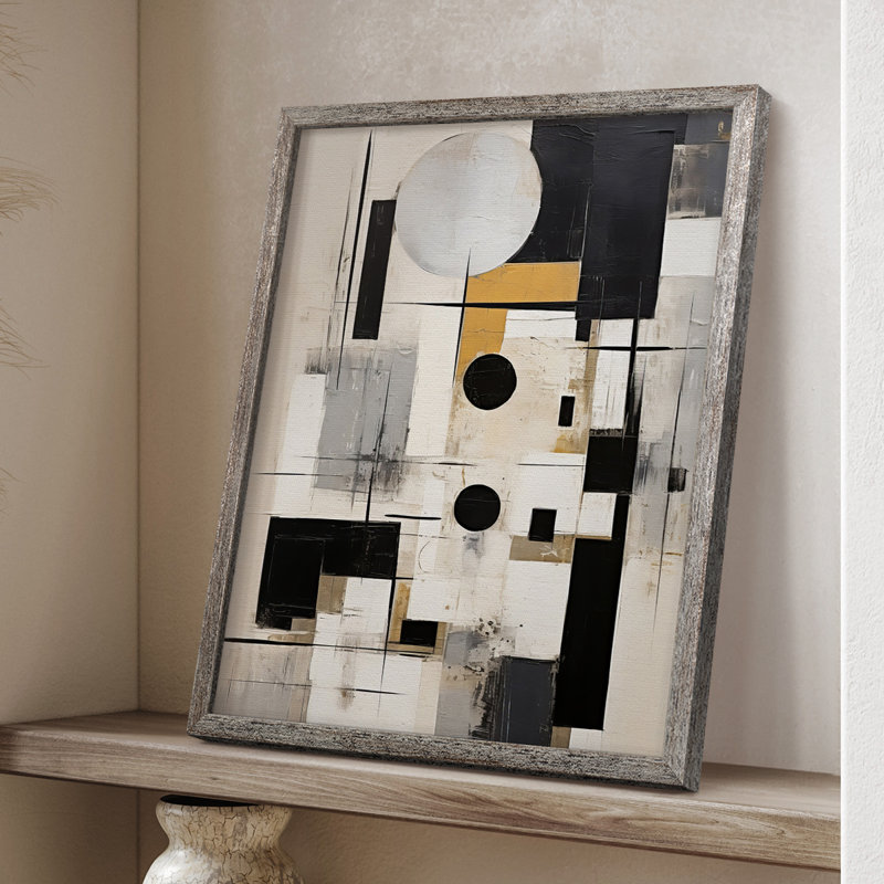 ABSTRACT Series CCCLXXXI Framed Print - Solid Wood, 11" H x 9" W