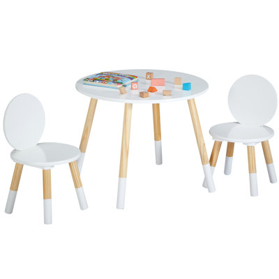 Round Table Portable Plastic Dining Card Table And Chair Set