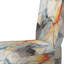 Marbre Serenity coloré gris aquarelle vagues I - chaise d'appoint rembourrée moderne, chaise d'appoint formes géométriques