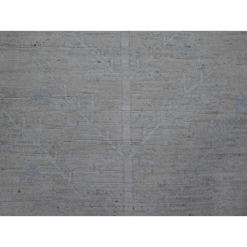 Tapis oriental gris Oushak 8 pi 1 po x 9 pi 7 po Angora