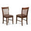 L'ensemble 3 pièces de table et chaises de cuisine contient une table de salle à manger ronde avec Dropleaf et 2 chaises de salle à manger rembourrées en tissu de lin, 42 x 42 pouces, acajou-1780679211-1764870116-1816246246