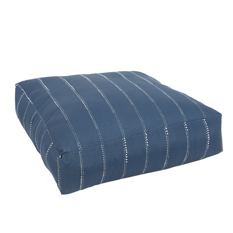 Mason Indoor/Outdoor Floor Pillow, Navy
