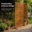 Metal Indoor/Outdoor Privacy Screen 90cm x 180cm - Leaf-136288008