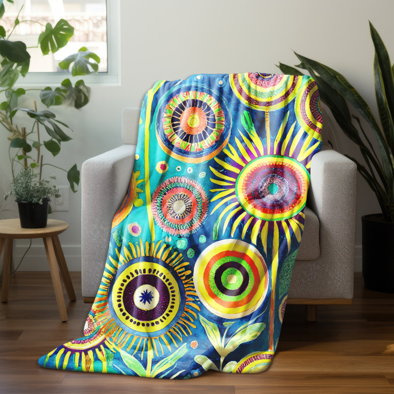 Throw Blanket, 80" L x 68" W