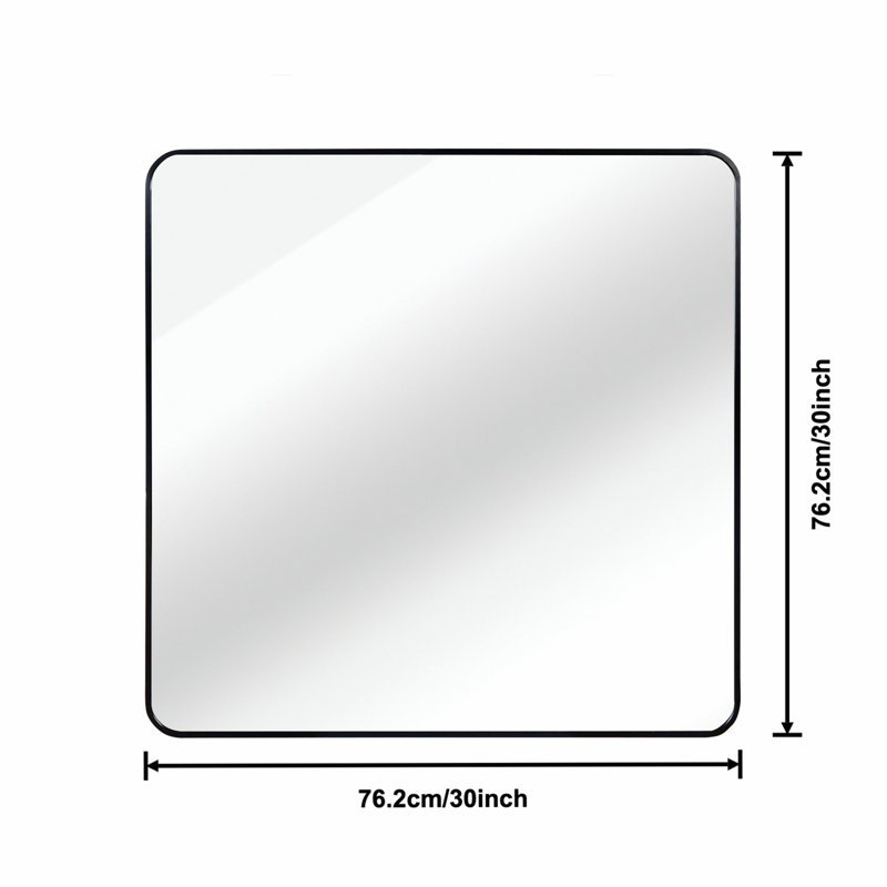 Miroir de salle de bain carré, 30 po x 30 po