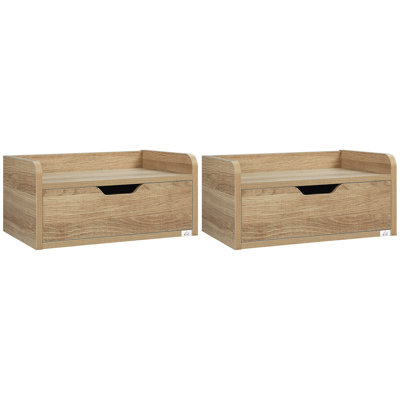 Mullica 40cm W Manufactured Wood Bedside Table