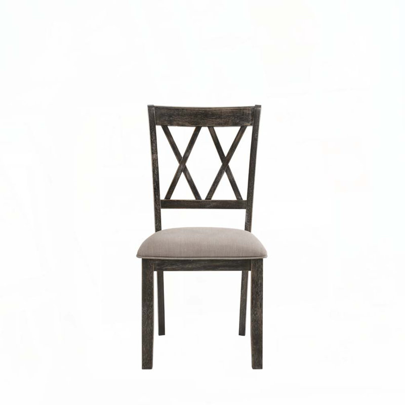 Upholstered Dining Chair with Wood Legs
