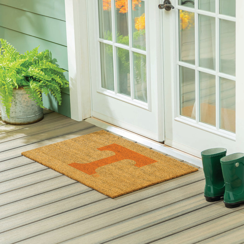 Grand tapis couleur coco de l'Université du Tennessee, 36 po x 24 po
