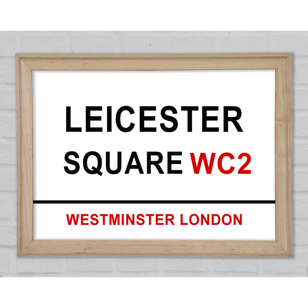 Leicester Square Schilder Gerahmter Druck