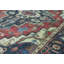Hand-Knotted High-Quality Red and Blue Area Rug