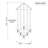 Kaelen 6-Light Geometric Cluster Pendant