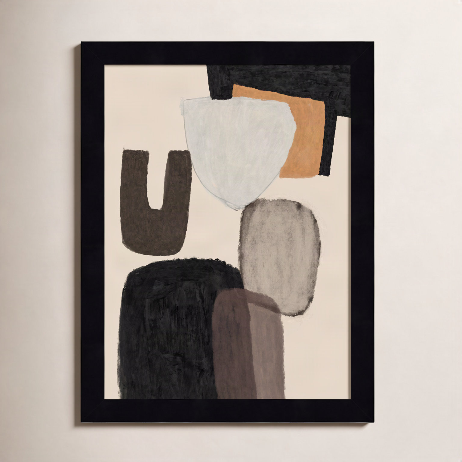 Everywhere Print by Dan Hobday, Black, 13" H x 10" W