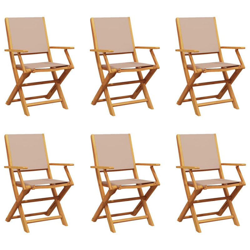Koga Patio Dining Accent Chair, Taupe