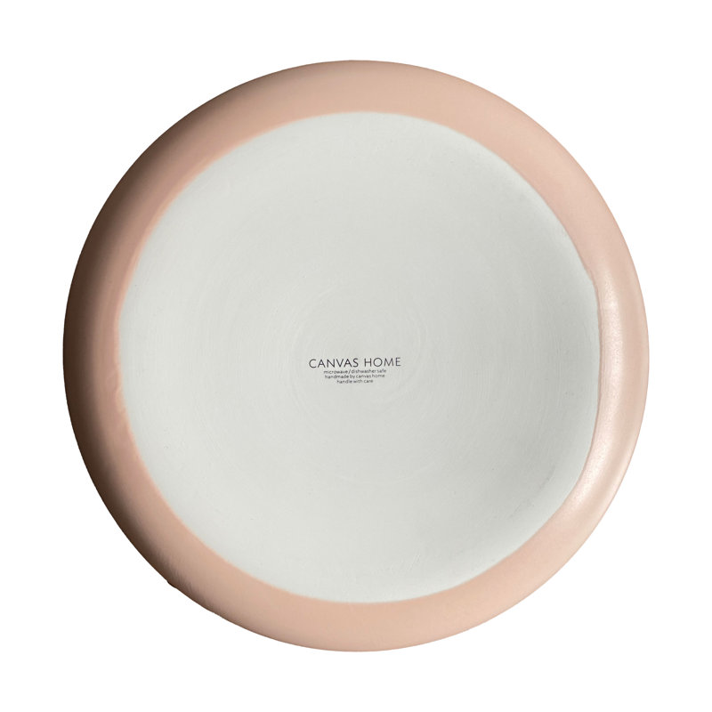 Canvas Home Procida Porcelain Dinner Plate, Pink