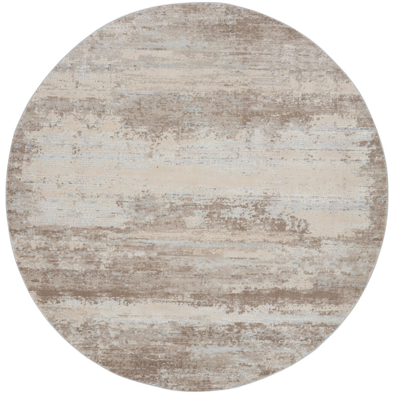Comer Abstract Indoor Rug, Round 7'10"