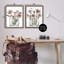 Ensemble de 2 cadres flottants Earthy Infatuation Bouquet, design par Albert Koetsier-811337816-811337819
