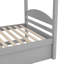 Lit simple en L avec lit gigogne-627344019