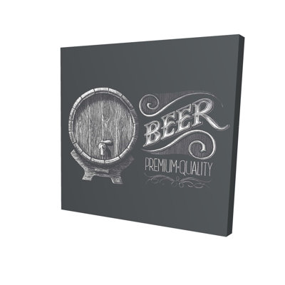 Rustic Old Beer Sign Canvas | Unique Home Decor Wall Art