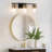 Black and Antique Brass Modern Vanity Light with Clear Glass Shade for Bathroom-832349591