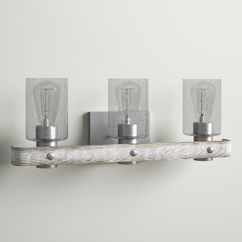 Kingsley 3 - Light Dimmable Vanity Light, Galvanized