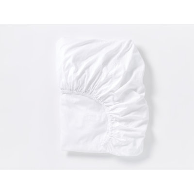 Organic Relaxed 100% Cotton Sateen Fitted Sheet