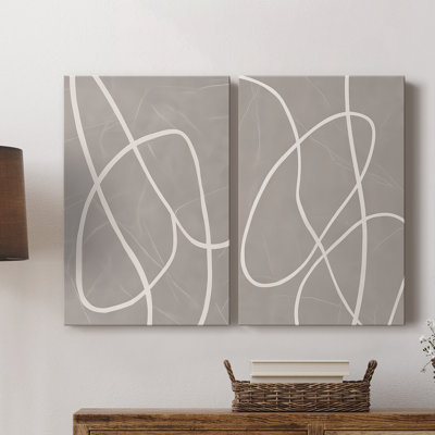 ABSTRACT Series DLxxxxi - Toile tendue avec châssis de qualité supérieure - Prêt à être accroché