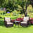 2 - Person Patio Conversation Sets with Cushions-111352195