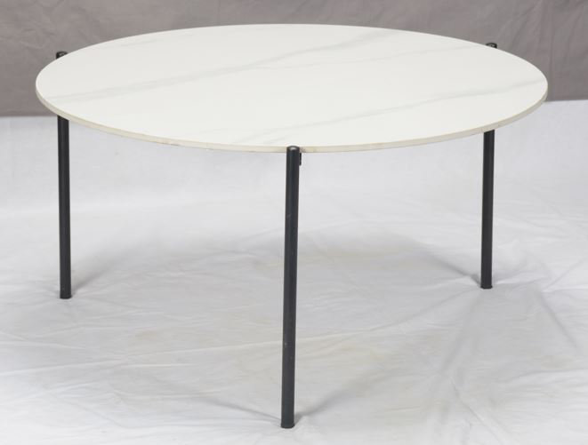 Cloverdales Three Leg Coffee Table, White