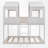 Full Over Full House Bunk Bed-1307237079
