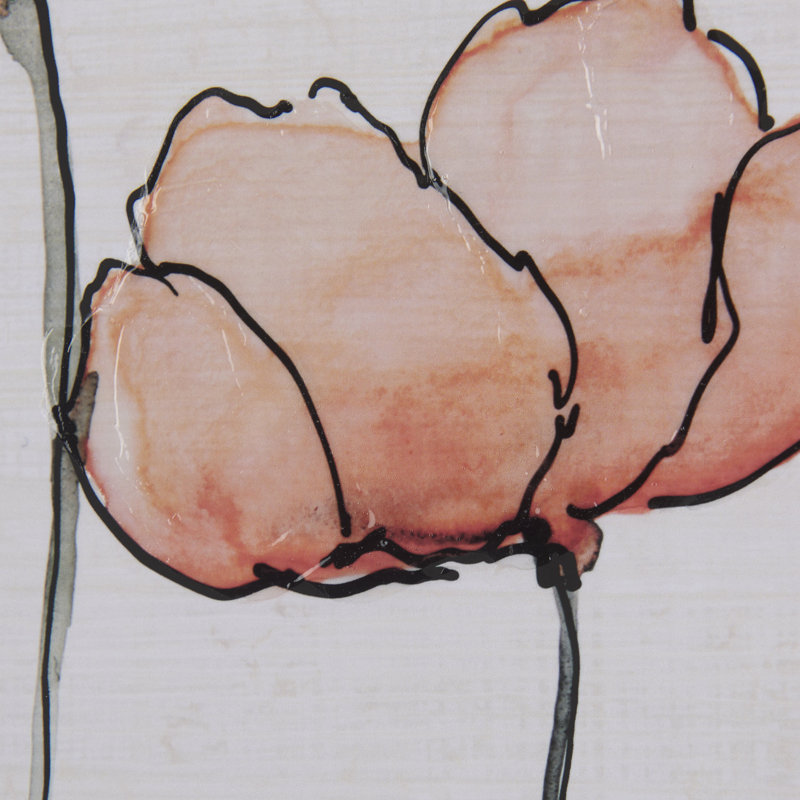 «Meadow Flowers I a Hand Hand», reproduction d'art texturée encadrée mat sous verre, Meadow Flowers II