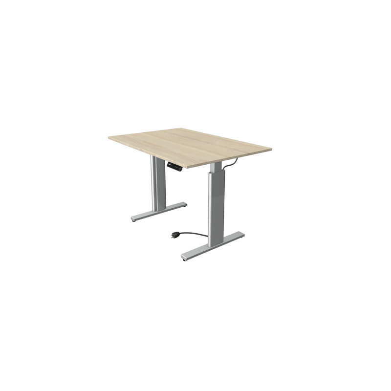 Thaler Adjustable Standing Desk, Maple, 120cm H x 120cm W x 80cm D