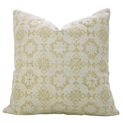 Fabdivine Neutral Tone Throw Pillow Cover with Traditional Craft Design, Chakrvyu,