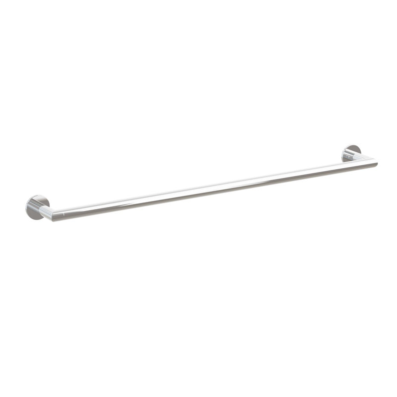 Porte-serviettes Emtek Modern Tubular Brass, Chrome poli, H 2 po x l 32 po x P 3,25 po