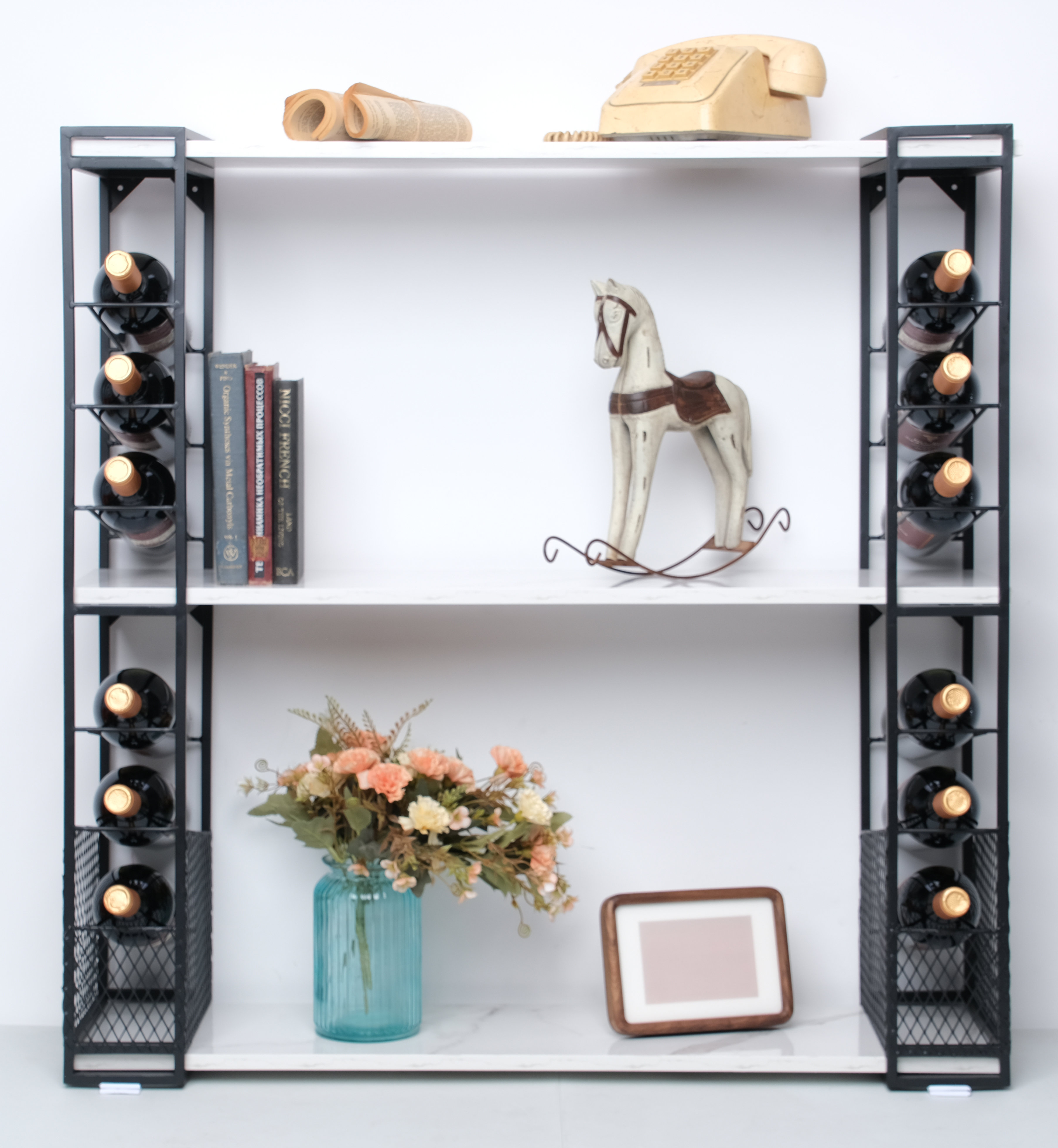 A frame wine discount rack