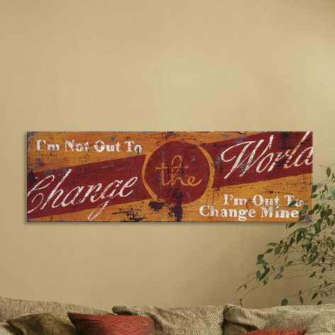 Change The World by Rodney White - Wrapped Canvas Panoramic Print, 41 cm H x 122 cm W x 4 cm D