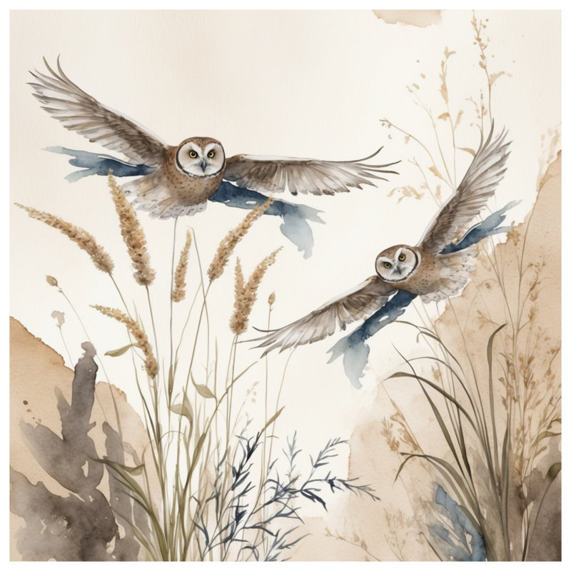 Tapis de bain Owls In Flight, L 24 po x L 17 po