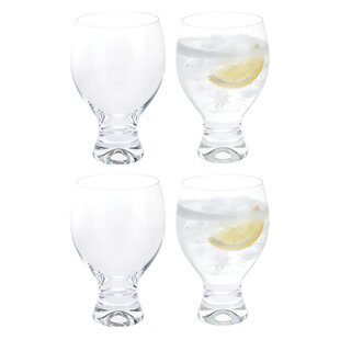 Set of 6 Luxury Gin Balloon Glass 650ml 65cl Stemmed Cocktail Gin Tonic  Glasses