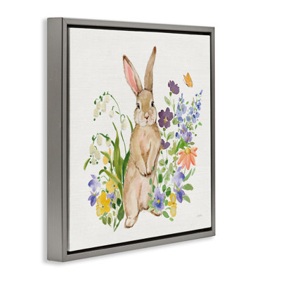 Cadre flottant debout Spring Bunny, design par Katrina Pete