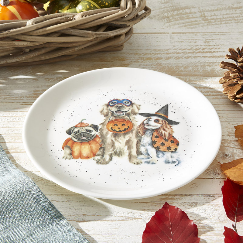 Little Wren Wrendale Designs Trick Or Treat Coupe Plate