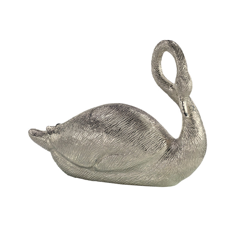 Swan Sculpture, Nickel, Nickel