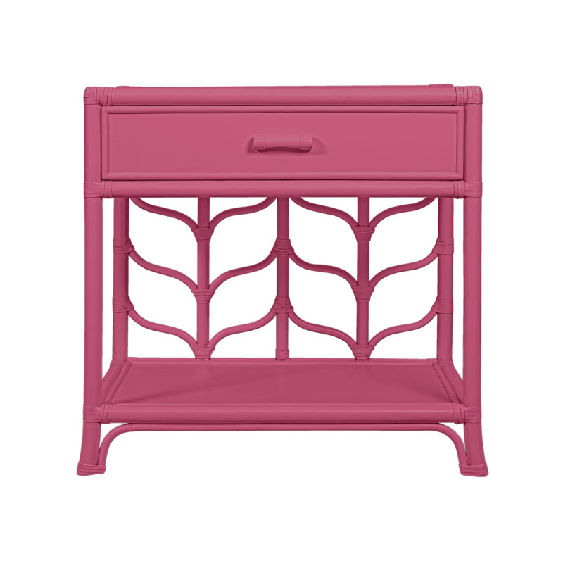Ivy 1 - Drawer Nightstand, Hot Pink