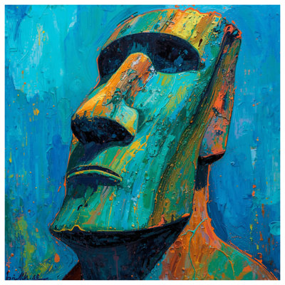 Moai Head Sculpture Comforter