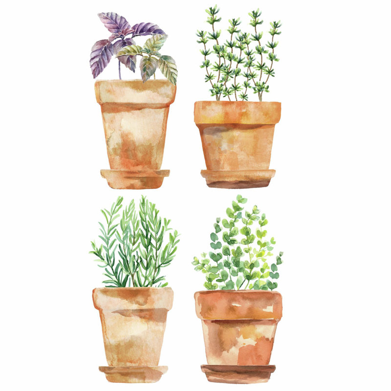 Plants & Flowers Non-Wall Damaging Wall Decal