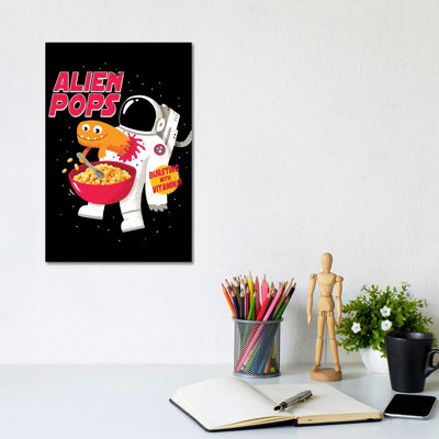Alien Pops by Michael Buxton - Wrapped Canvas Print