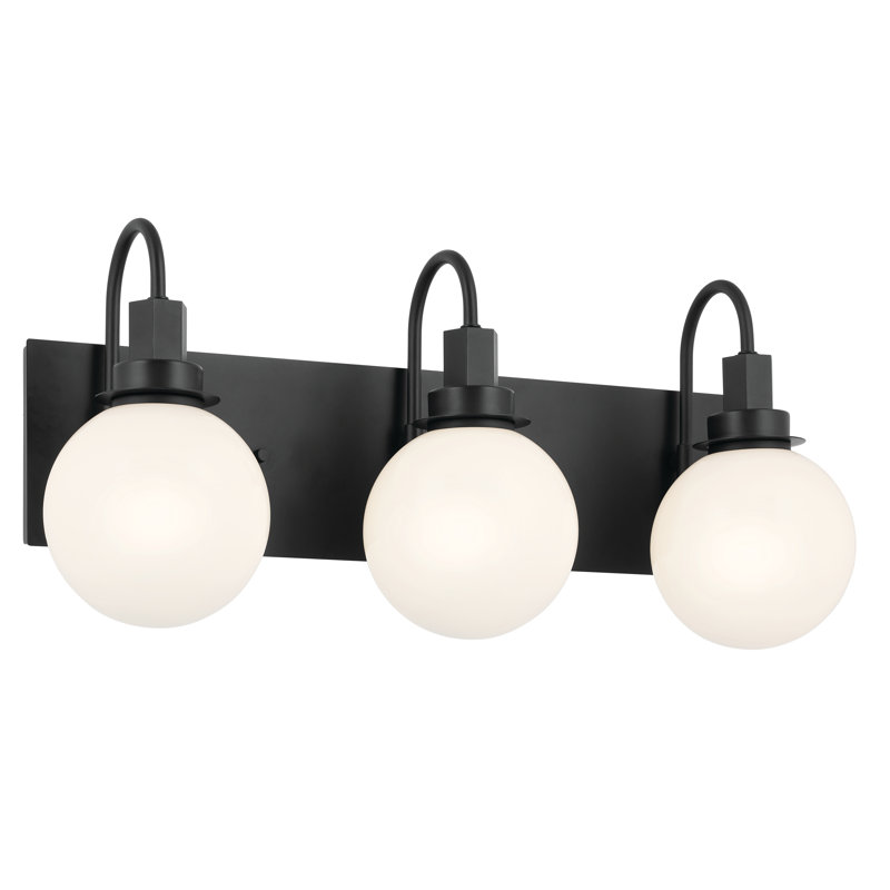 Annazette 3 - Light Dimmable Vanity Light, Black