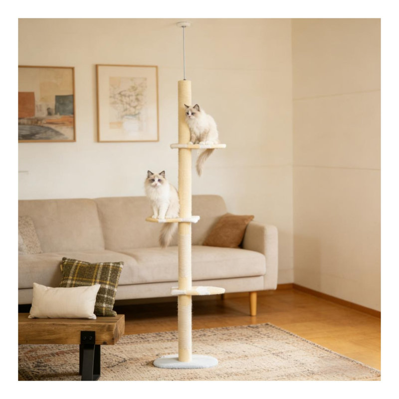 Arbre à chat, arbre à chat à 4 niveaux